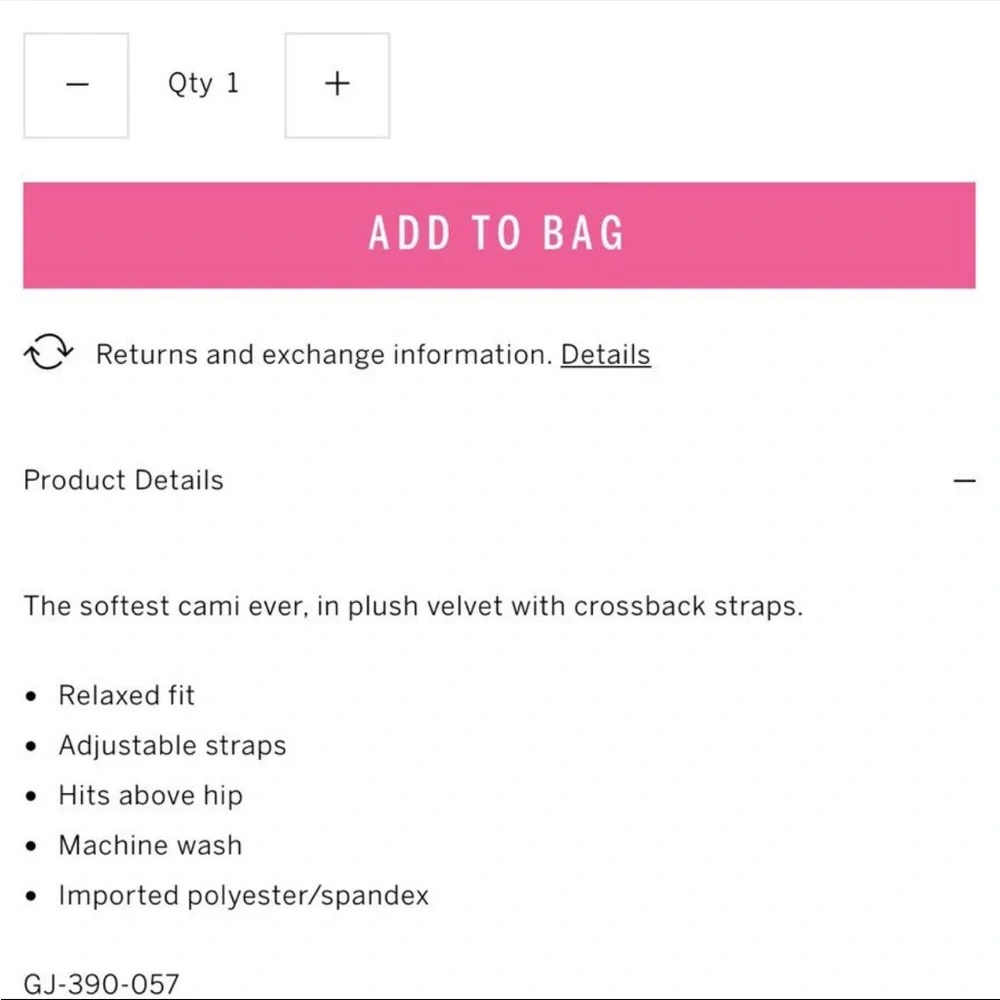 Victoria Secret Velvet Pink Sleep Tank - Picture 4 of 6